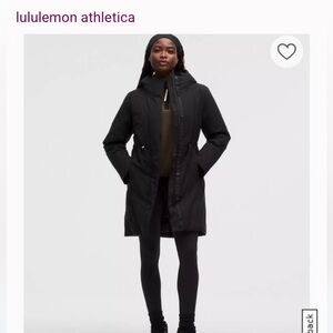 Lululemon Waterproof Insulated Cinch Waist Parka